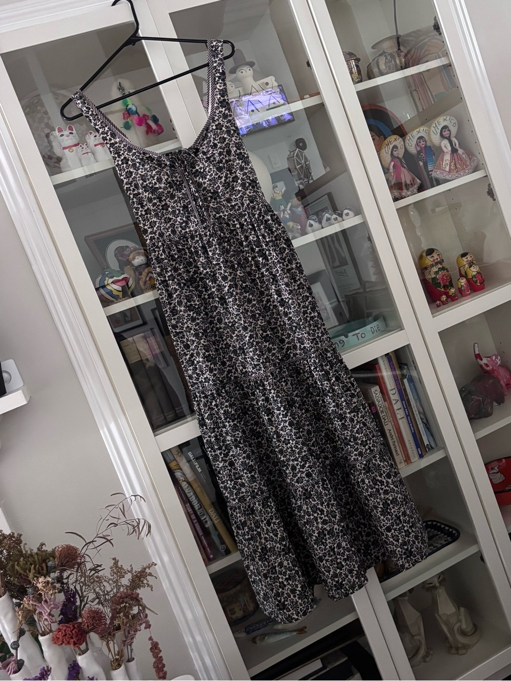 Christy Dawn Adele Dress in Black Daisy S EUC